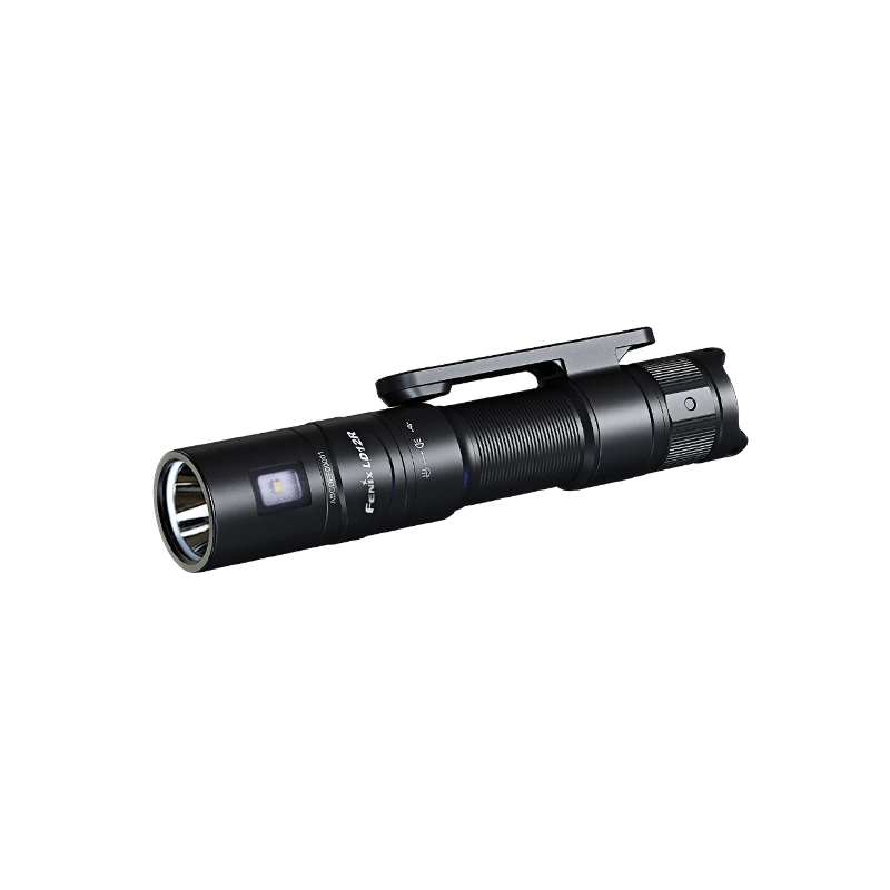 Fenix LD12R Dual Light Flashlight With Front 600 Lumen Beam And Side Lantern For Outdoor Enthusiasts Magnetic Clip USB C