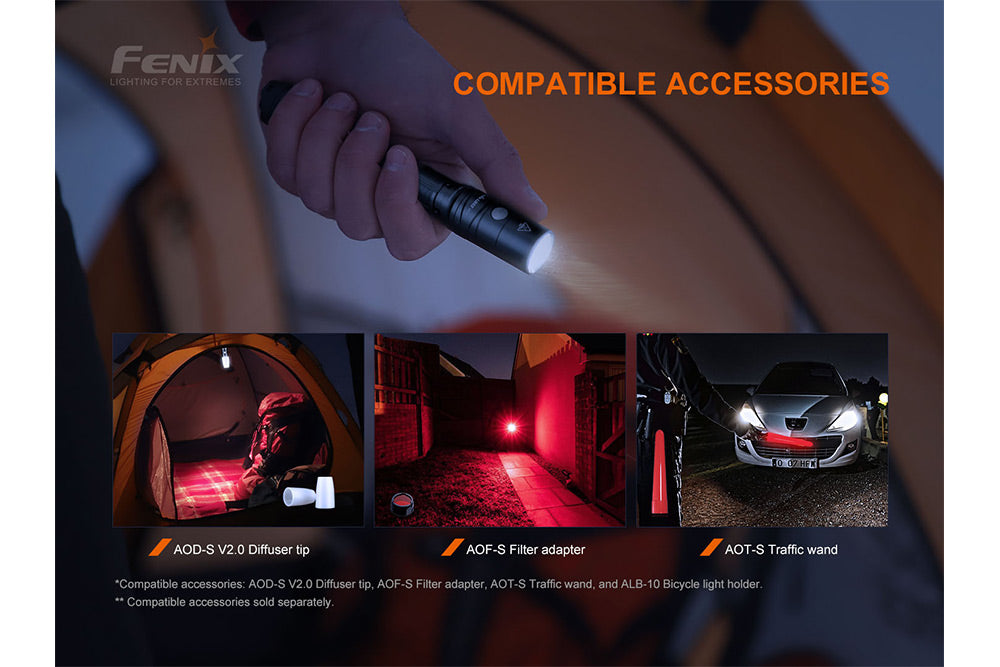 Fenix LD22 V2 Compact LED Flashlight 800 Lumens EDC Ready With Dual Switch And Durable Aluminum Body For Outdoor Fans