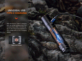 Fenix LD30R Flashlight Ultra-Compact High-Performance EDC Light With 1700-Lumen Output, 267m Beam USB-C Rechargeable