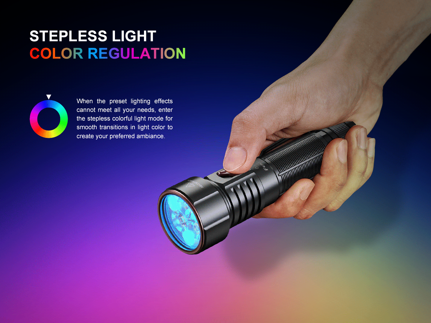 Fenix LD36R Multicolor Flashlight Powerful 3600 Lumen Output For Creators And Adventurers