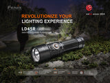 Fenix LD45R Digital Focus Rechargeable Flashlight 2800 Lumens One Hand Operation OLED Display USB C Outdoor Use