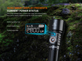 Fenix LD45R Digital Focus Rechargeable Flashlight 2800 Lumens One Hand Operation OLED Display USB C Outdoor Use