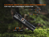 Fenix LD45R Digital Focus Rechargeable Flashlight 2800 Lumens One Hand Operation OLED Display USB C Outdoor Use