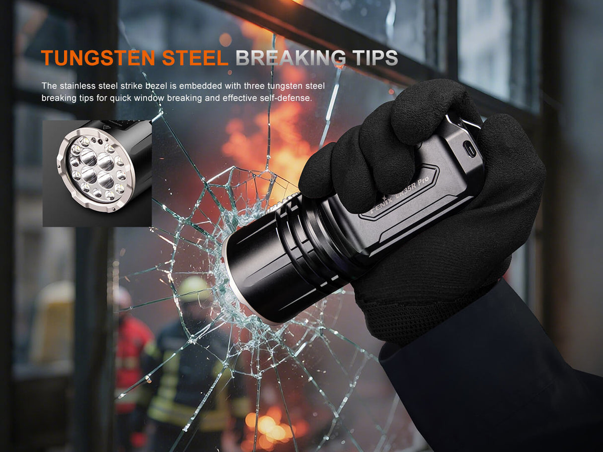 Fenix LR35R Pro Rugged Rechargeable Palm Sized Searchlight For Professionals And Outdoor Enthusiasts