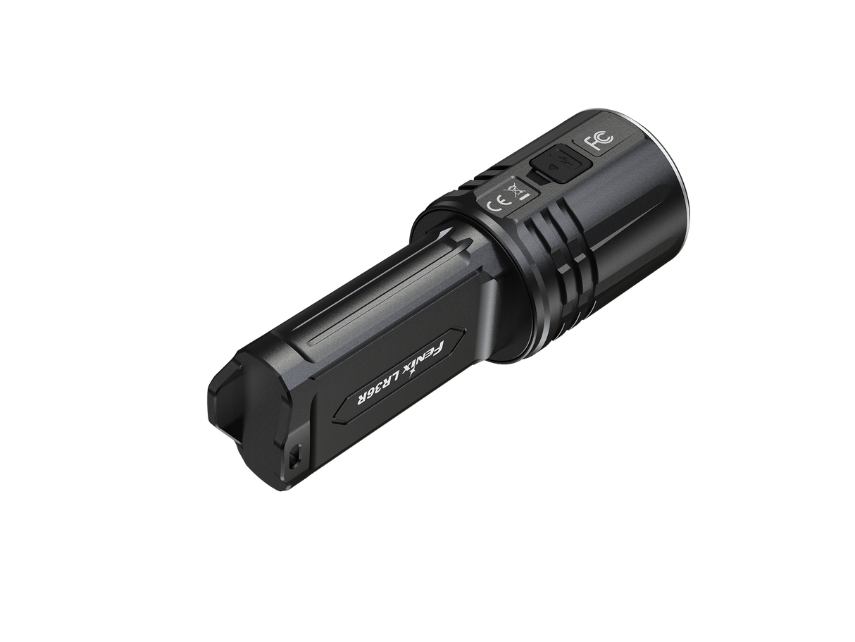 Fenix LR36R Powerful White Laser Flashlight for Rescue and Tactical Ops 10000 Lumen OLED Display