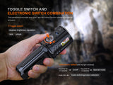 Fenix LR36R Powerful White Laser Flashlight for Rescue and Tactical Ops 10000 Lumen OLED Display
