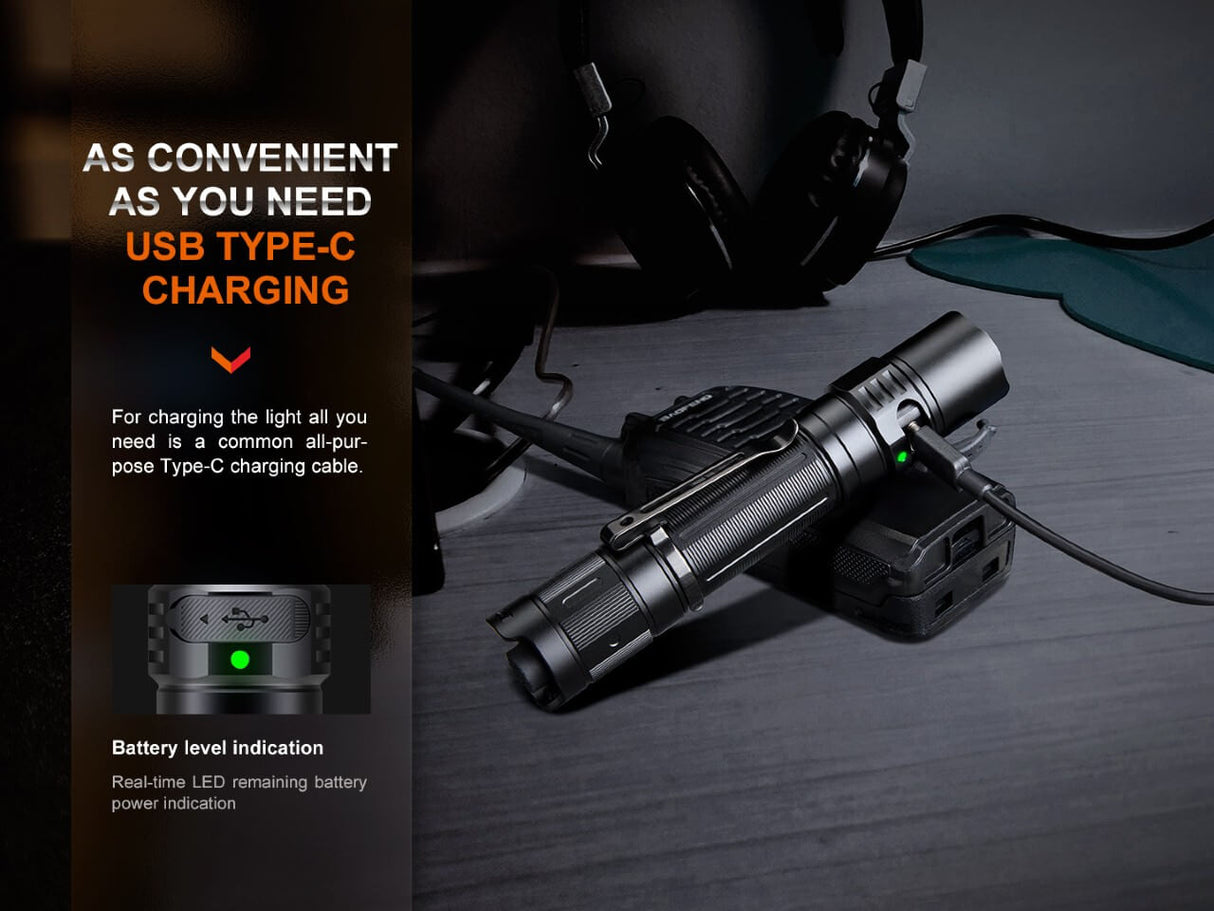 Fenix PD35R Compact Rechargeable Flashlight - Trail Ready