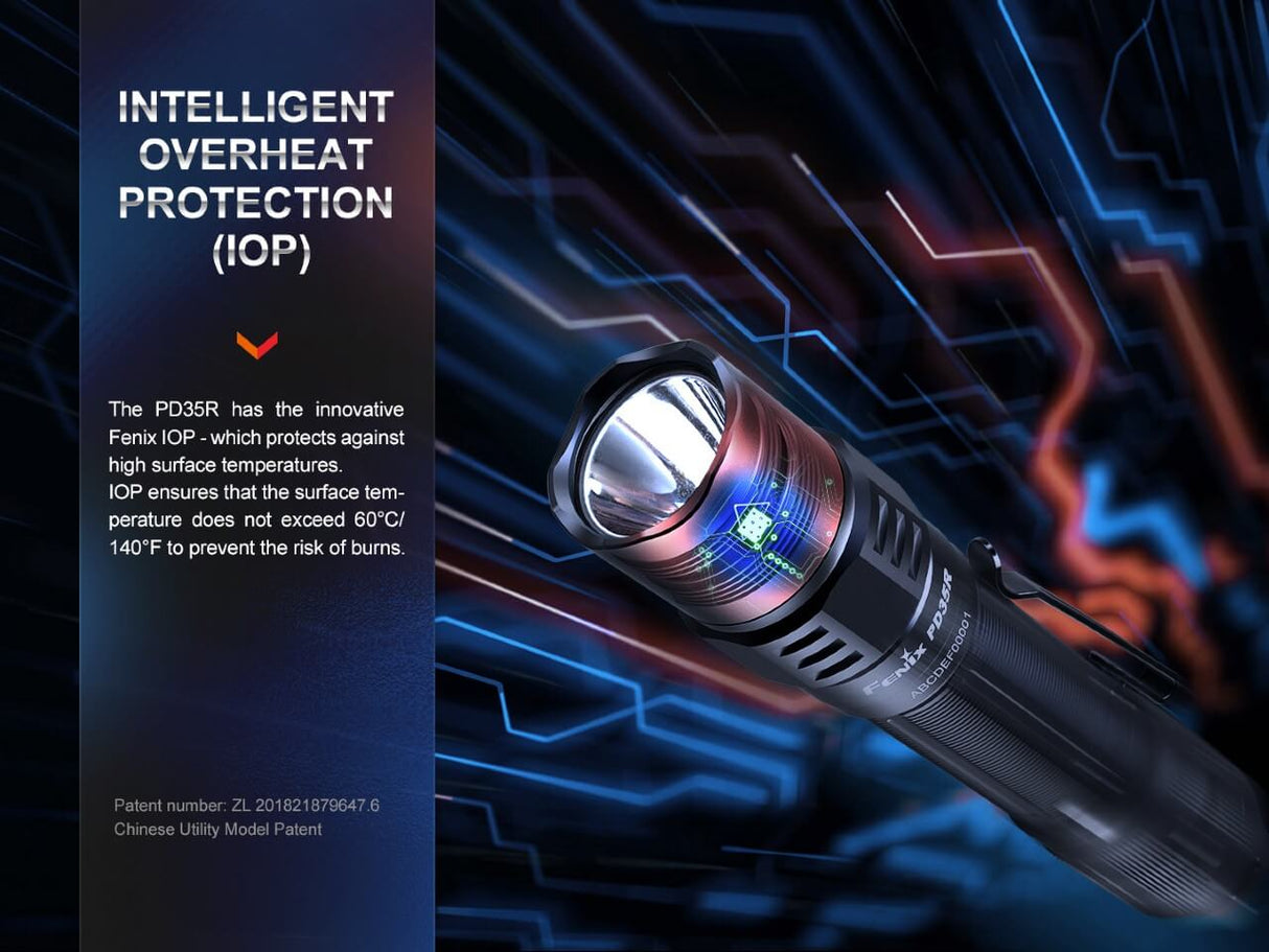 Fenix PD35R Compact Rechargeable Flashlight - Trail Ready