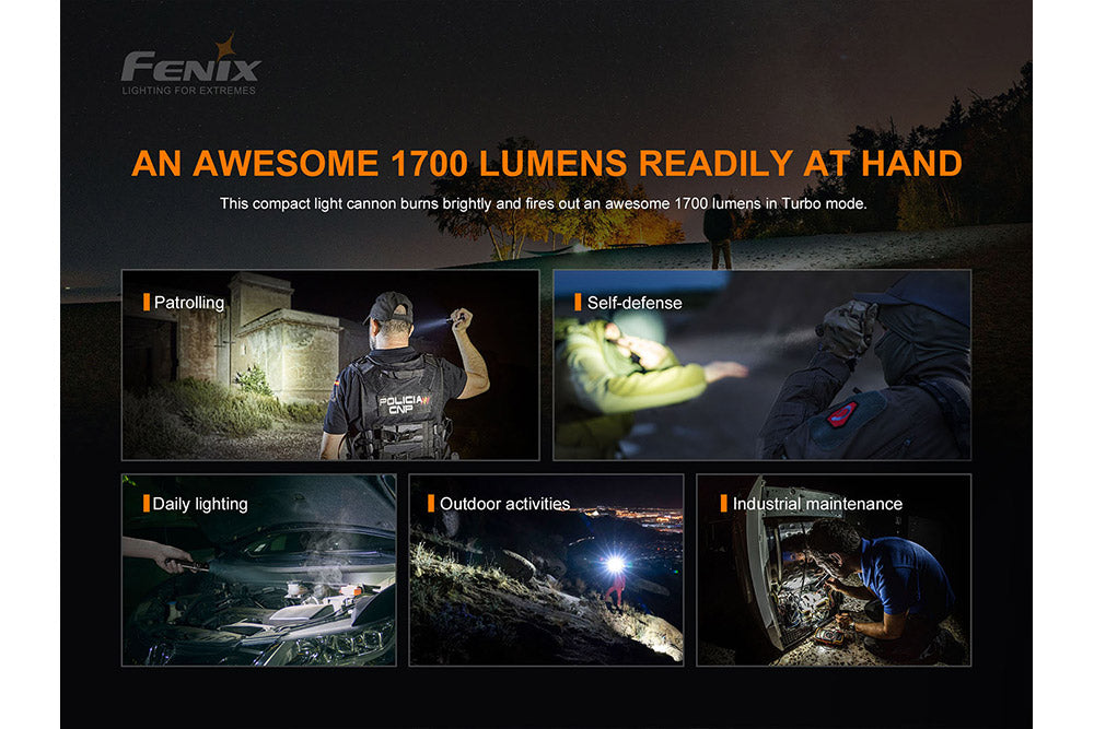 Fenix PD35 V3.0 EDC Flashlight 1700 Lumens Adventure Ready