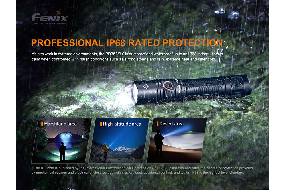 Fenix PD35 V3.0 EDC Flashlight 1700 Lumens Adventure Ready