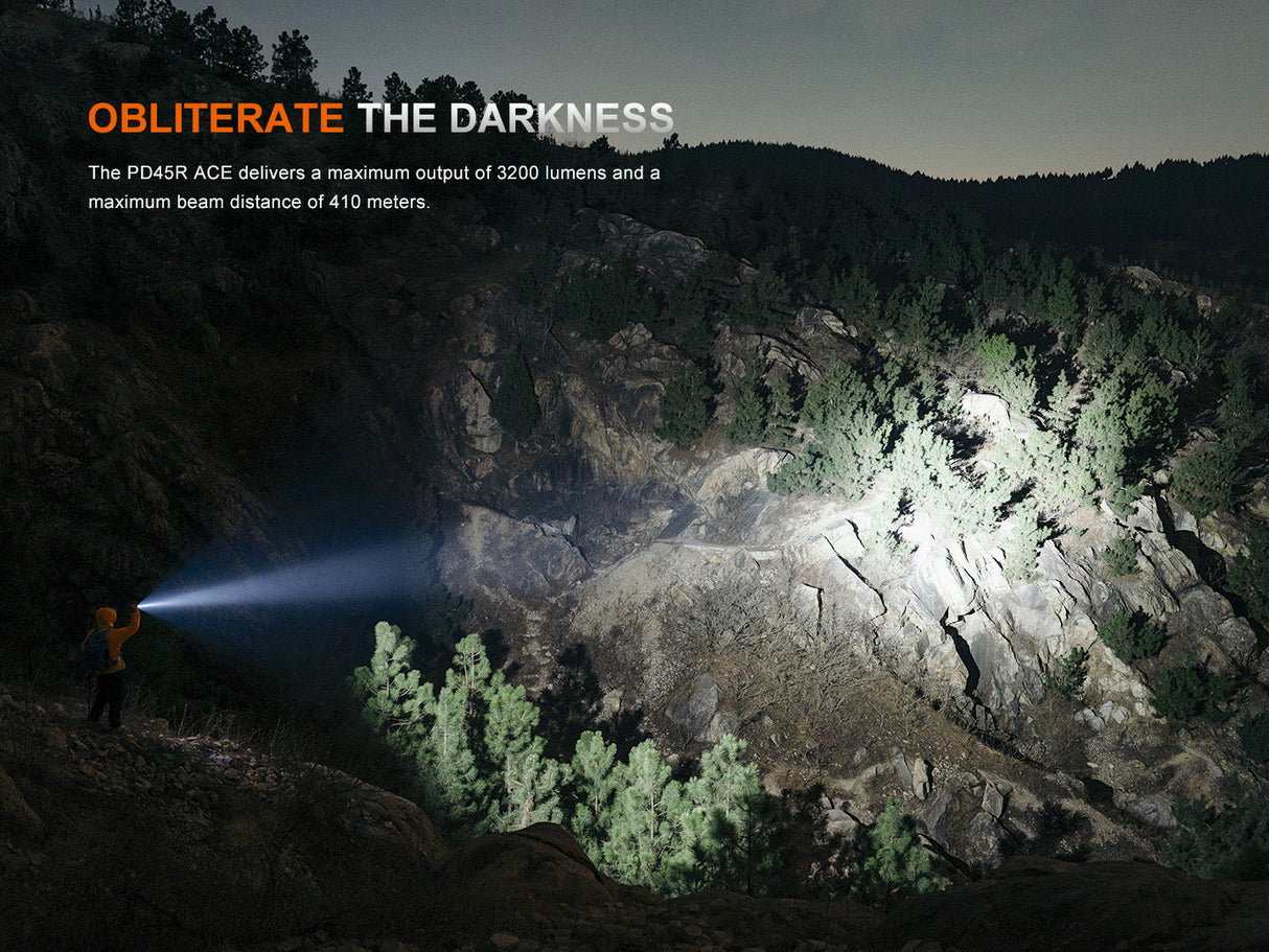 Fenix PD45R ACE Tactical Flashlight - Trail-Ready Gear