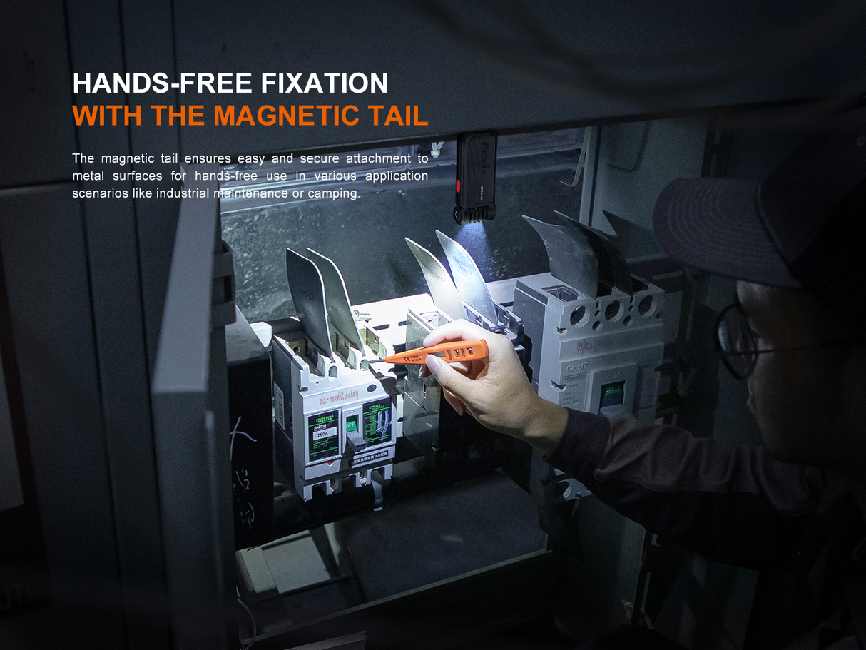 Fenix SW05R Clip On Light Versatile USB C Rechargeable With Red Or UV Output For Outdoor Enthusiasts