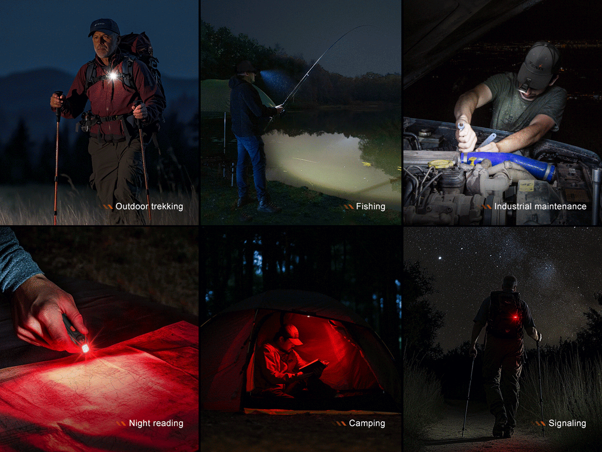 Fenix SW05R Clip On Light Versatile USB C Rechargeable With Red Or UV Output For Outdoor Enthusiasts