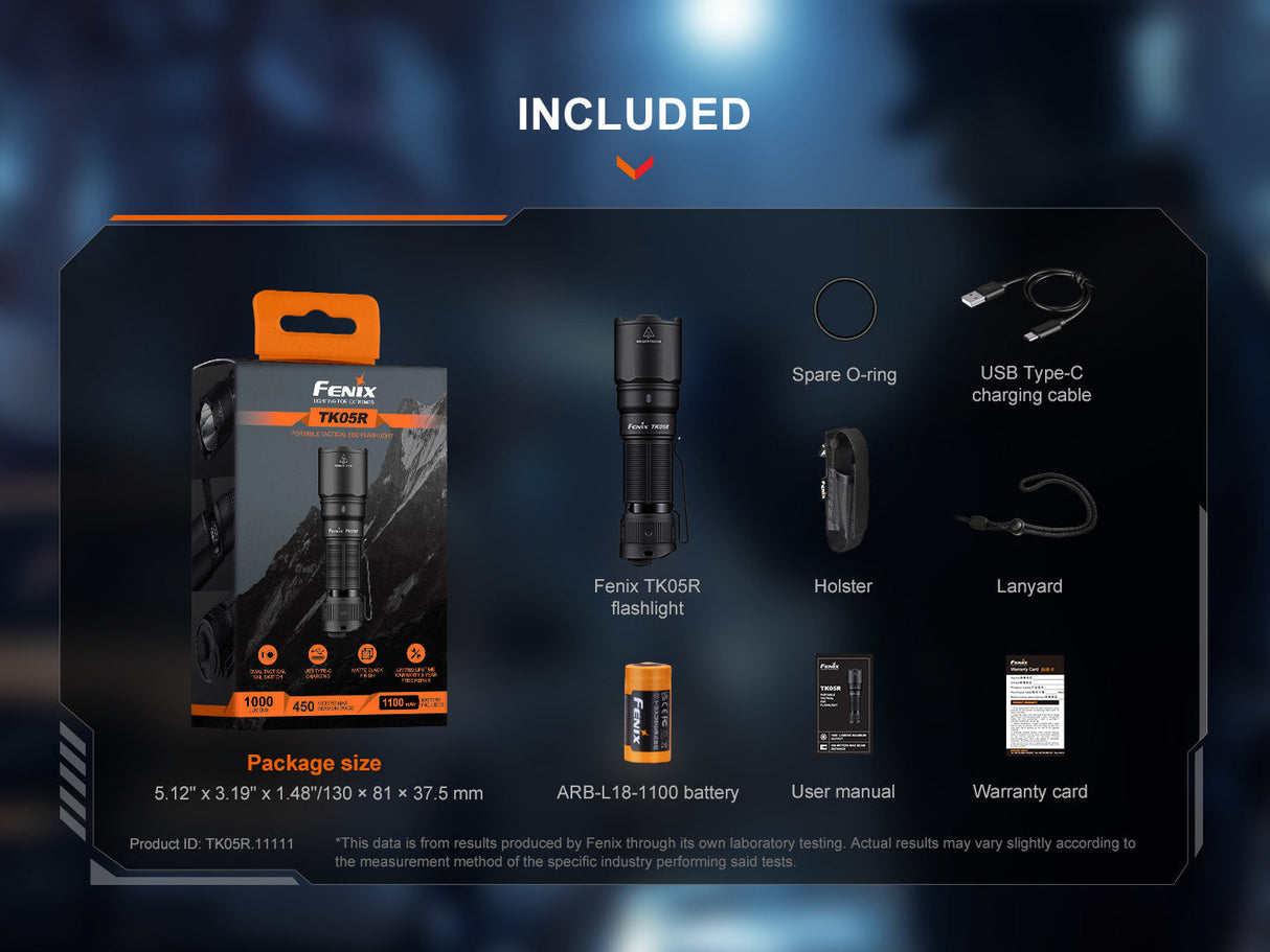 Fenix TK05R Compact Tactical EDC Flashlight Adventure Ready