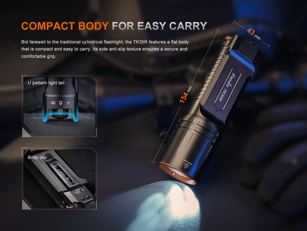 Fenix TK35R Rechargeable Flashlight UV – Adventure Awaits