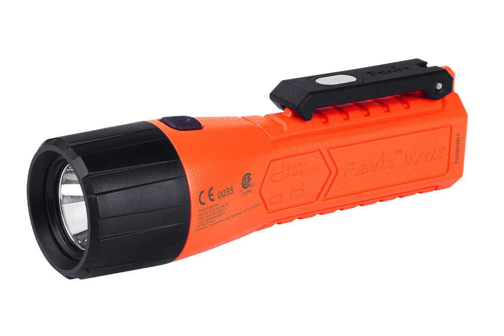 Fenix WF11E Intrinsically Safe Flashlight For Hazardous Areas Zone 0 1 2 Dust Gas 200 Lumens For Industrial Technicians