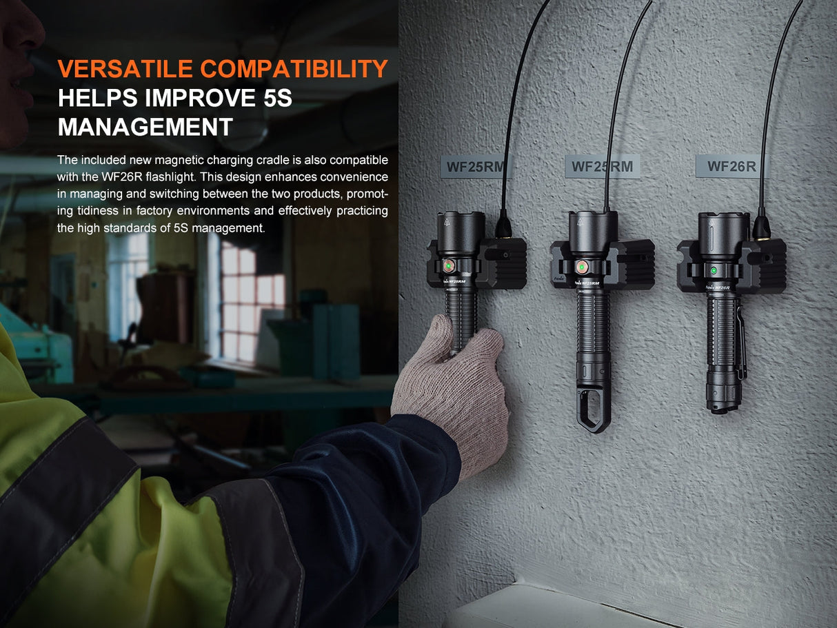 Fenix WF25RM Duty Light Multifunctional Cradle Charger 3000 Lumens 365nm UV For Professionals