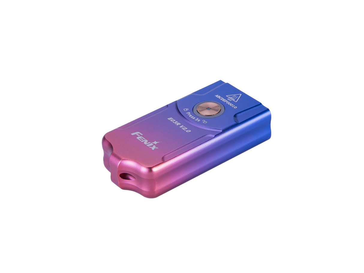 Fenix E03R V2 Keychain Flashlight Ultra Compact 500 Lumen USB C Rechargeable For EDC