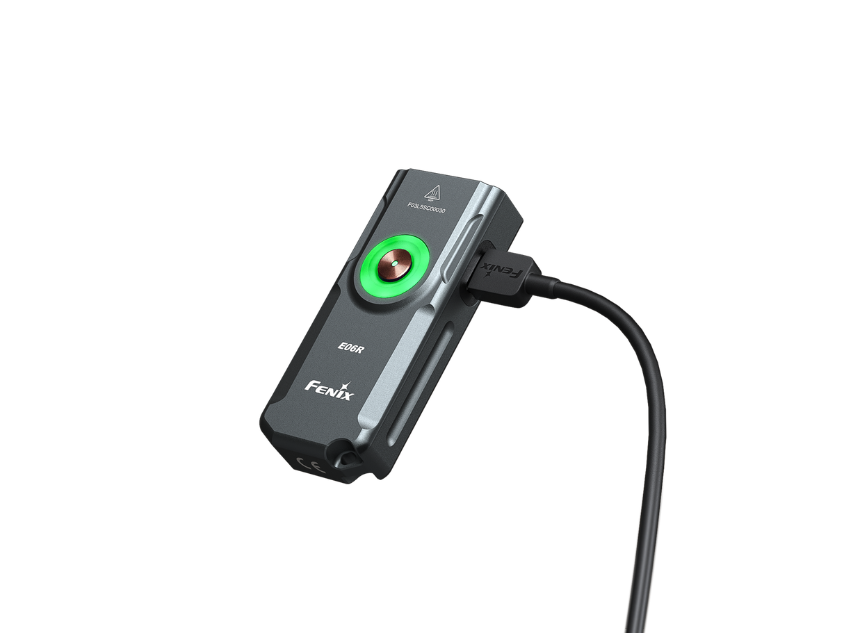 Fenix E06R Keychain Light With Powerful 700 Lumen Output White UV Red Laser Pointer For Everyday Carry Enthusiasts