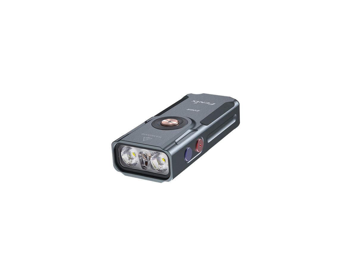 Fenix E06R Keychain Light With Powerful 700 Lumen Output White UV Red Laser Pointer For Everyday Carry Enthusiasts