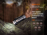 Fenix E18R V2 Rechargeable LED Flashlight For EDC Enthusiasts 1200 Lumen Compact USB C