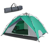 2-in-1 4 Person Instant Pop-up Waterproof Camping Tent-Blue-7