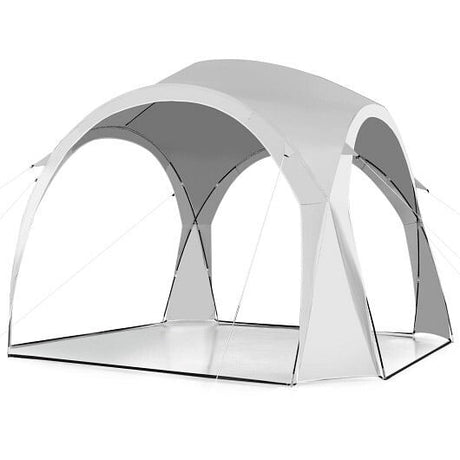 11 x 11 Feet Patio Sun Shade Shelter Canopy Tent Portable UPF 50+ Outdoor Beach-White-0