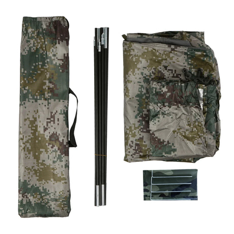 1-Person Camping Tent with Mesh Ventilation Green-2