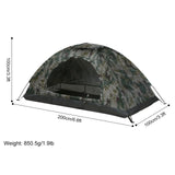 1-Person Camping Tent with Mesh Ventilation Green-4