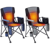 LITEGUEST™ Heated Folding Chair – Portable Warmth for Camping & Fishing