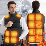 LITEGUEST Heated Vest with LED Light – Winter Outdoor Warming Vest