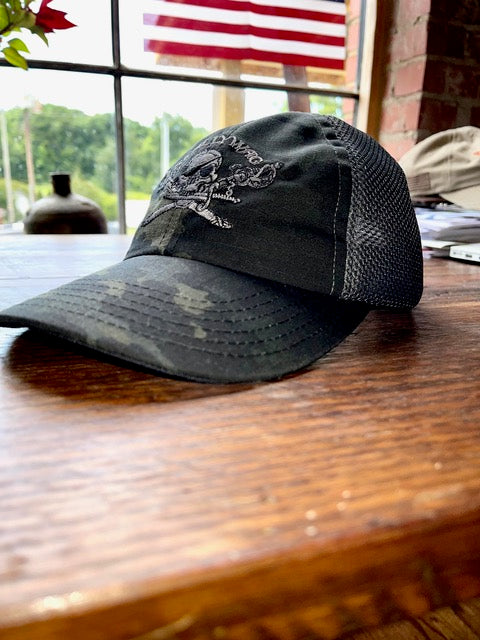 Skallywag Mesh Hat - Black Multicam-2