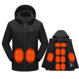 10-Zone Softshell Heated Jacket Waterproof Winter Coat｜LITEGUEST™