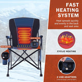 LITEGUEST™ Heated Folding Chair – Portable Warmth for Camping & Fishing