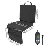 LITEGUEST USB Heated Stadium Seat Cushion Foldable Portable Chair Pad