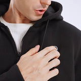 LITEGUEST USB Heated Hoodie 5-Zone Heated Zip-up Hooded Sweatshirt