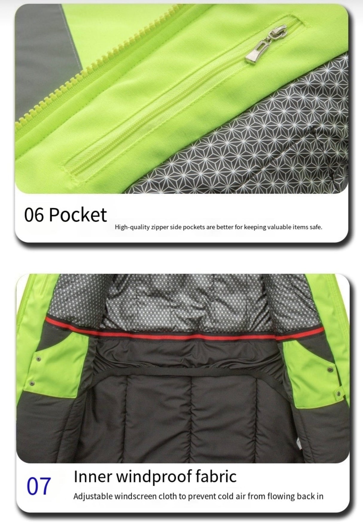 LITEGUEST Smart Heated Reflective Work Jacket for Outdoor Duty
