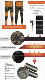 LITEGUEST™ Heated Cargo Multi-Pocket Pants for Outdoor Activities