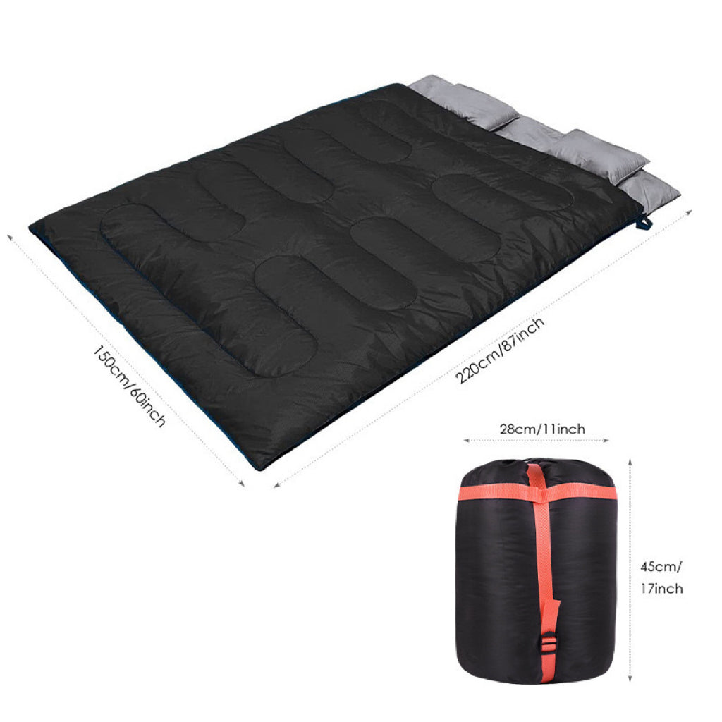 LITEGUEST Heated Double Sleeping Bag – USB-Powered for Cold-Weather Camping