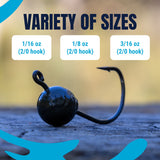 Reaction Tackle Lead Wacky Jigs- 10-PACK- Ultra Sharp - New