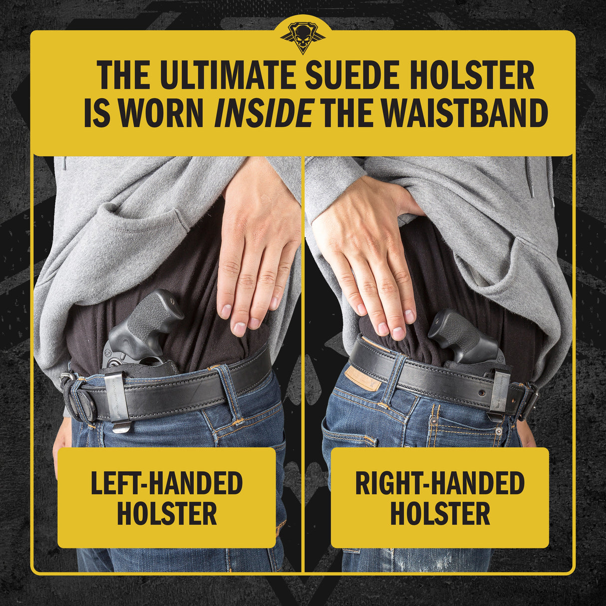 The Ultimate Suede Leather IWB Holster - J Frame / 38 Special - Lifetime Warranty - Made in USA
