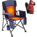 LITEGUEST™ Heated Folding Chair – Portable Warmth for Camping & Fishing