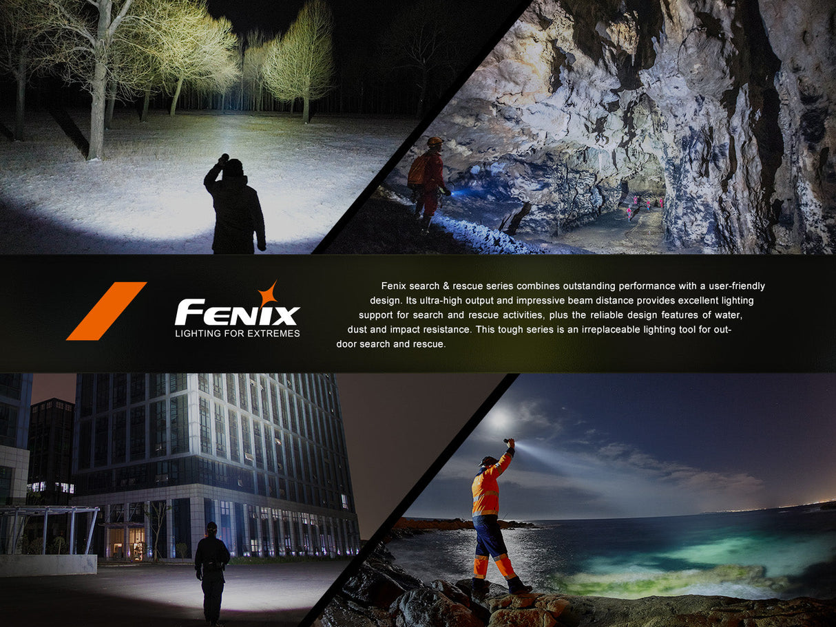 Fenix LR60R Rechargeable Searchlight 21000 Lumens OLED Display Long Range Beam Outdoor Pros