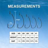 Reaction Tackle Offset EWG Worm Hooks (25-Pack)