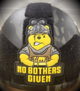 No Bothers Given Tactical Pooh Bear PVC Patch - Embrace the Honey Hunt