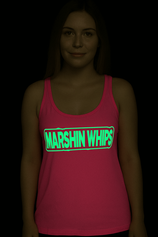 Pink Marshin Whips Glow-in-the Dark Tank Top