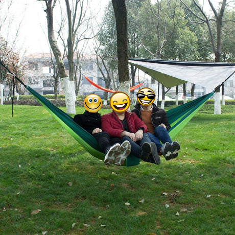 Portable Nylon Parachute Camping Hammock-3