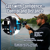 Reaction Tackle Baitcasting Fishing Reel – ProSpin Edition - 6.8:1 Gear Ratio - NEW