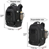 Tactical MOLLE Backpack Heavy-Duty Rucksack Black-4