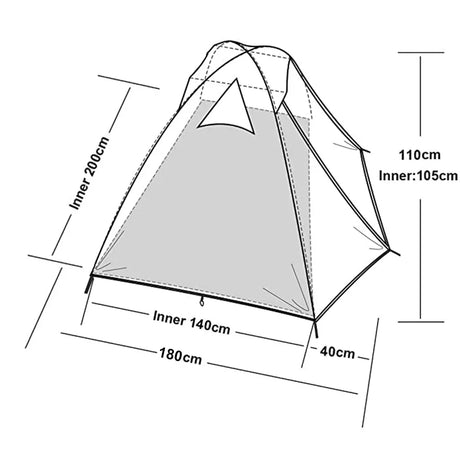 Desert Fox Camping Tent 2 Persons-2